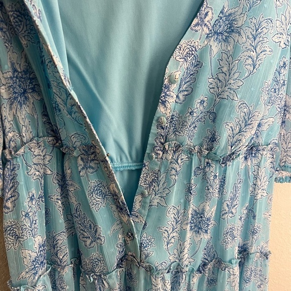 Taylor Women’s V-neck Floral Print Dress - Picture 5 of 13